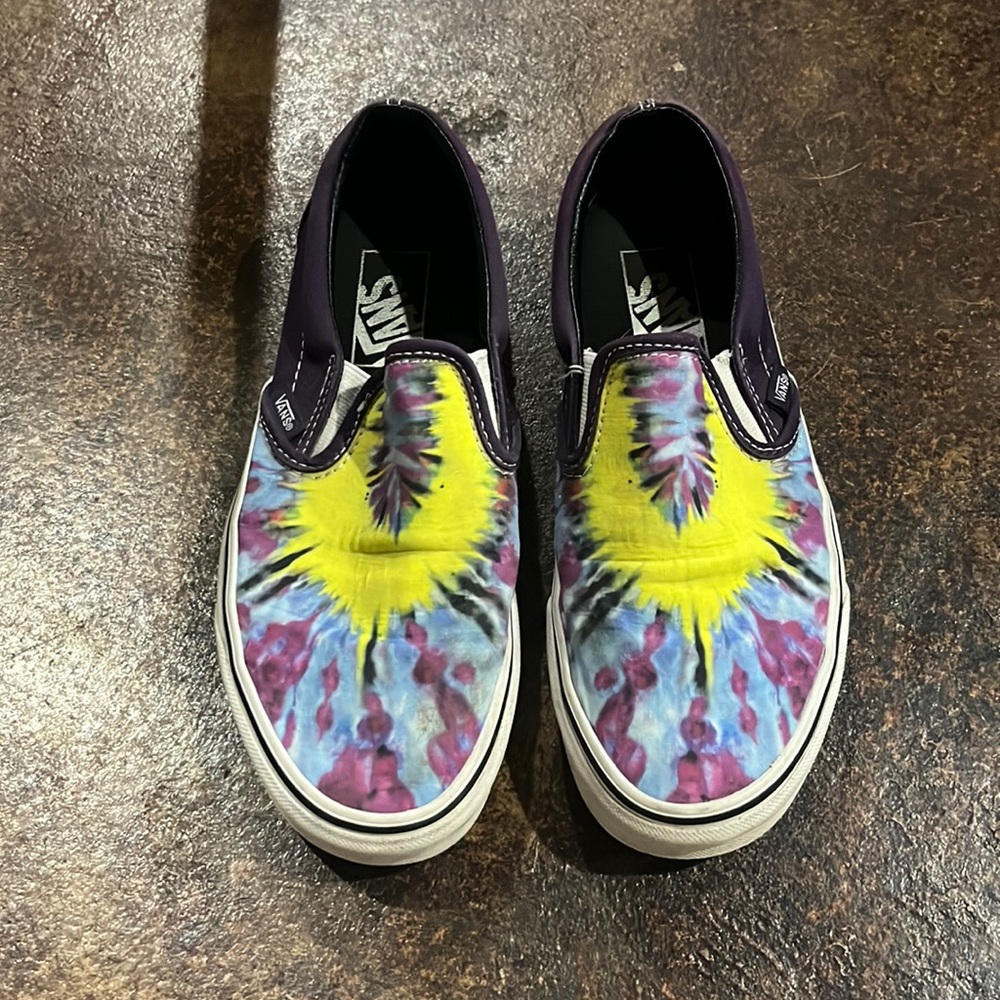 slip on tye dye vans
